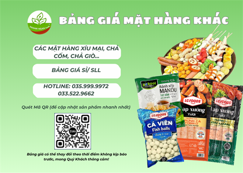 BẢNG GIÁ SỈ CÁC MẶT HÀNG KHÁC MỚI NHẤT 2026